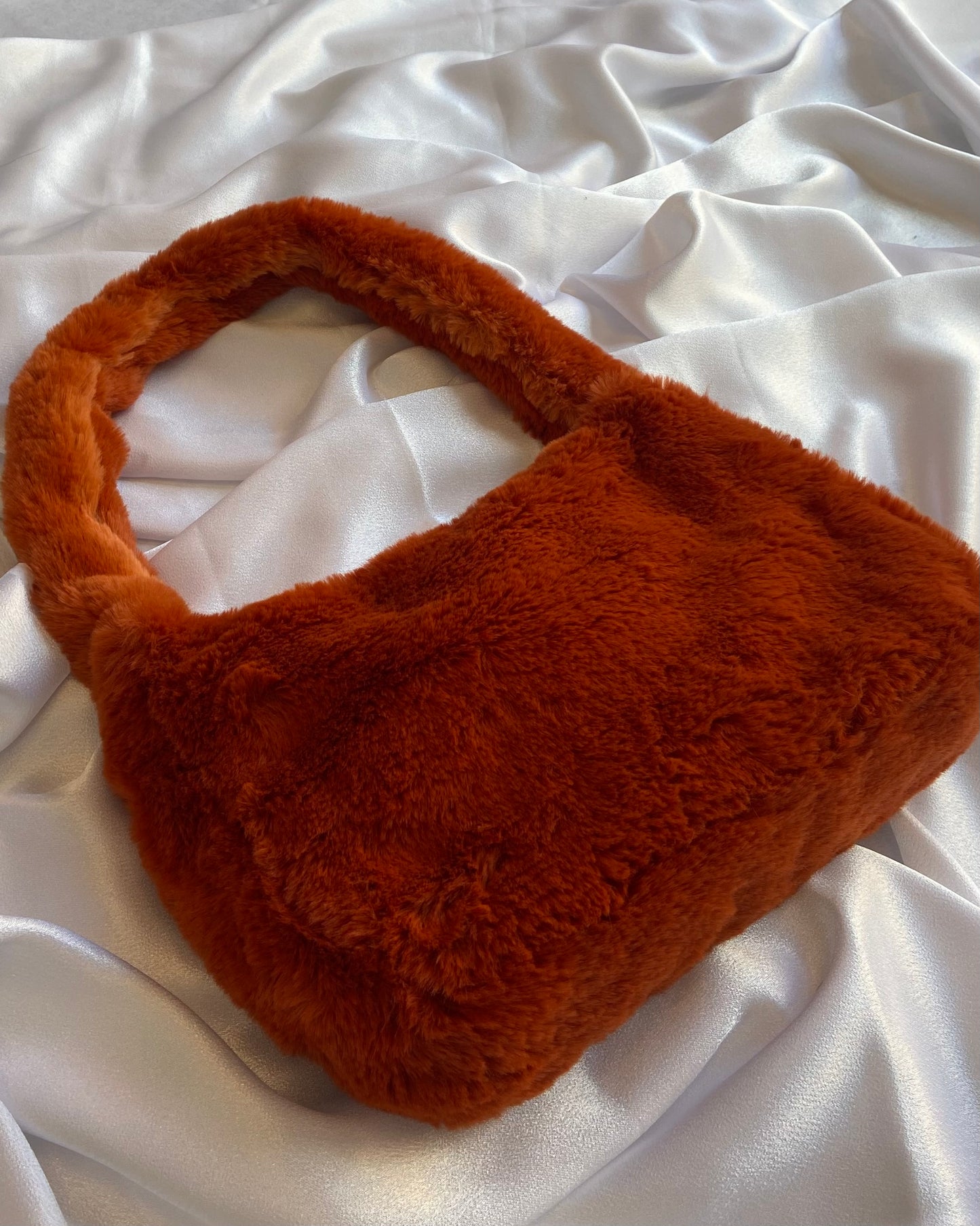 Peachy Fur Bag