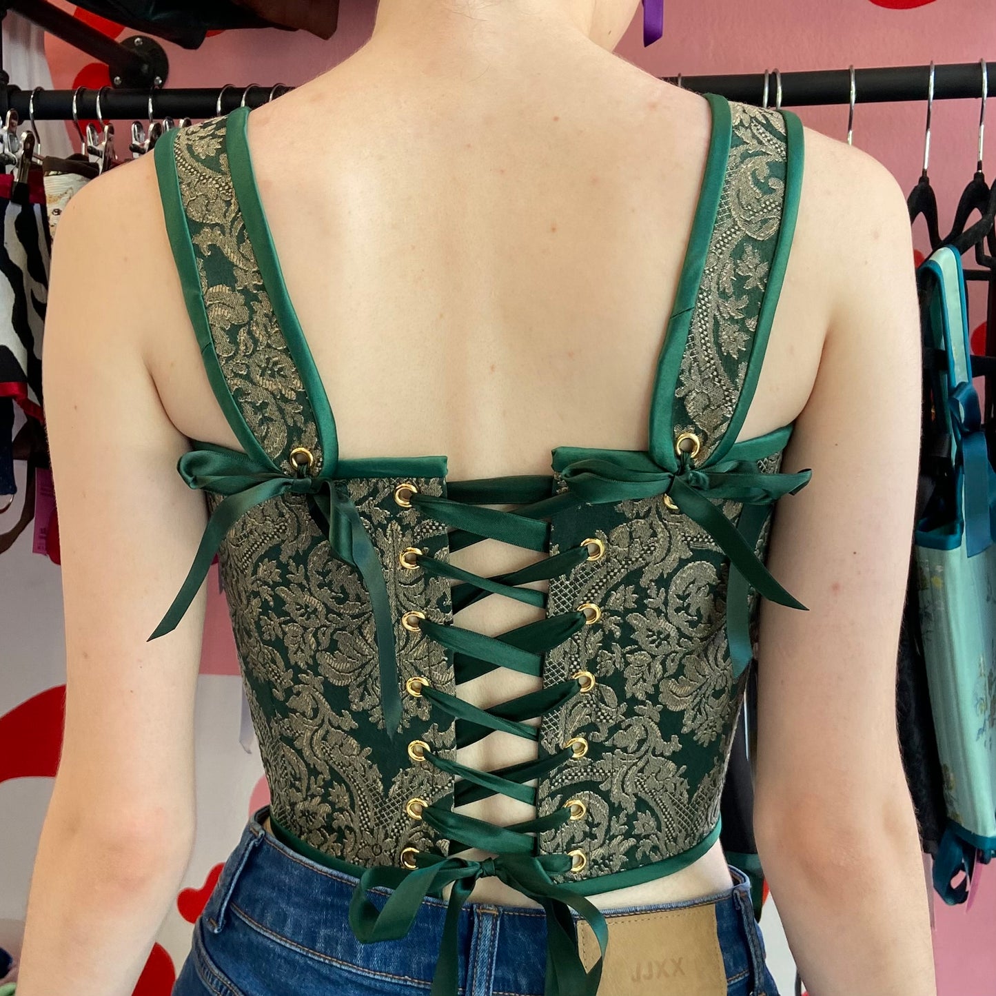 Empress Golden Corset (open front/back)