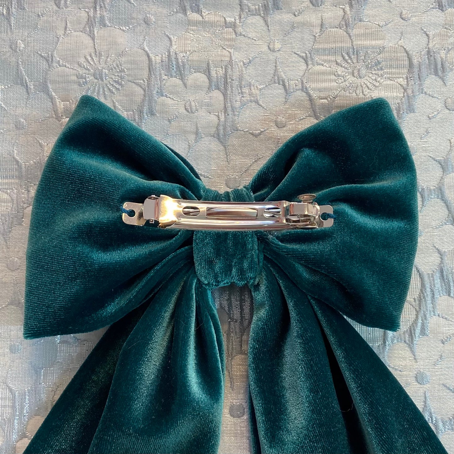 Green Velvet Bow