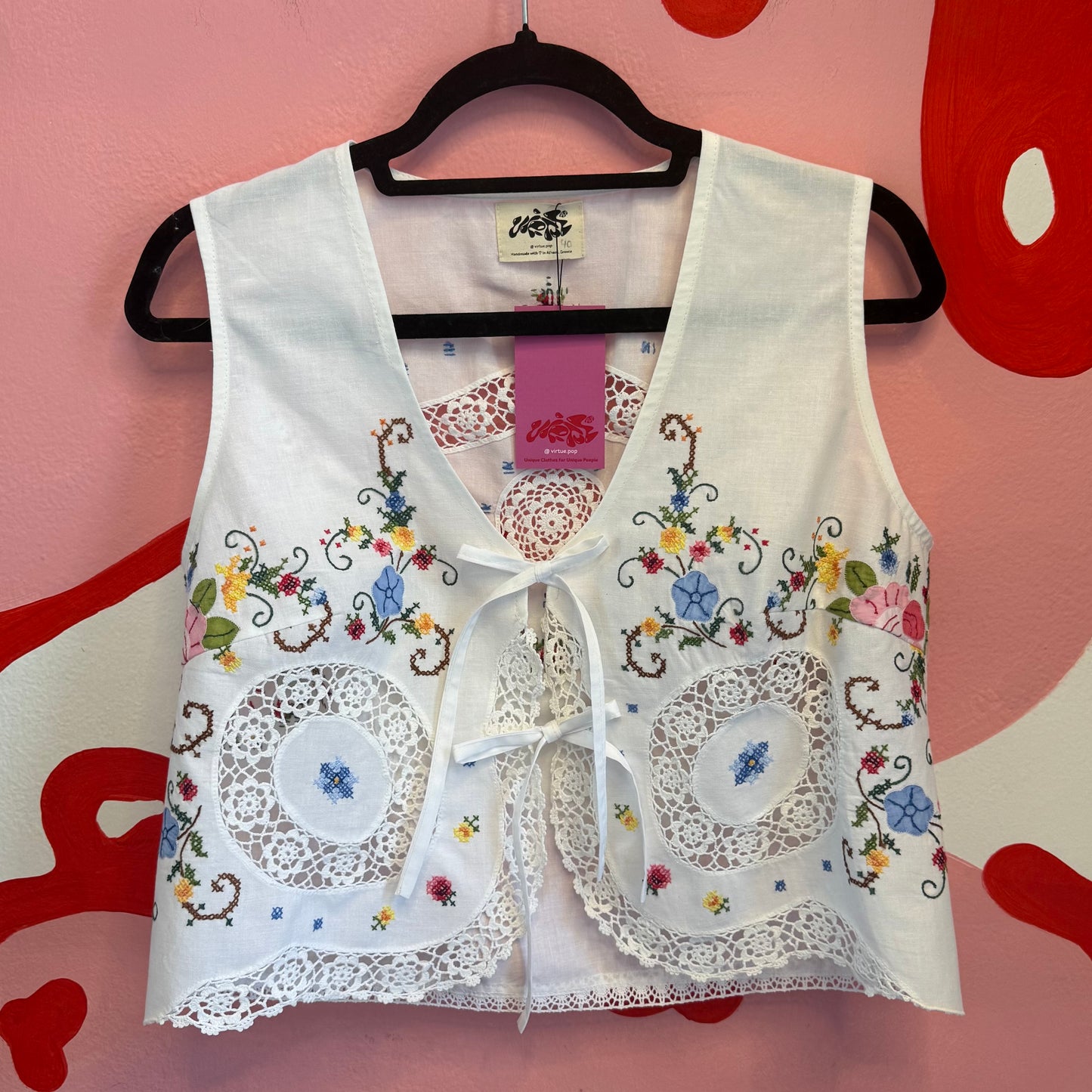Flower Stitched Vest