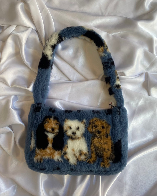 “Doggies Hanging Out” Fur Bag