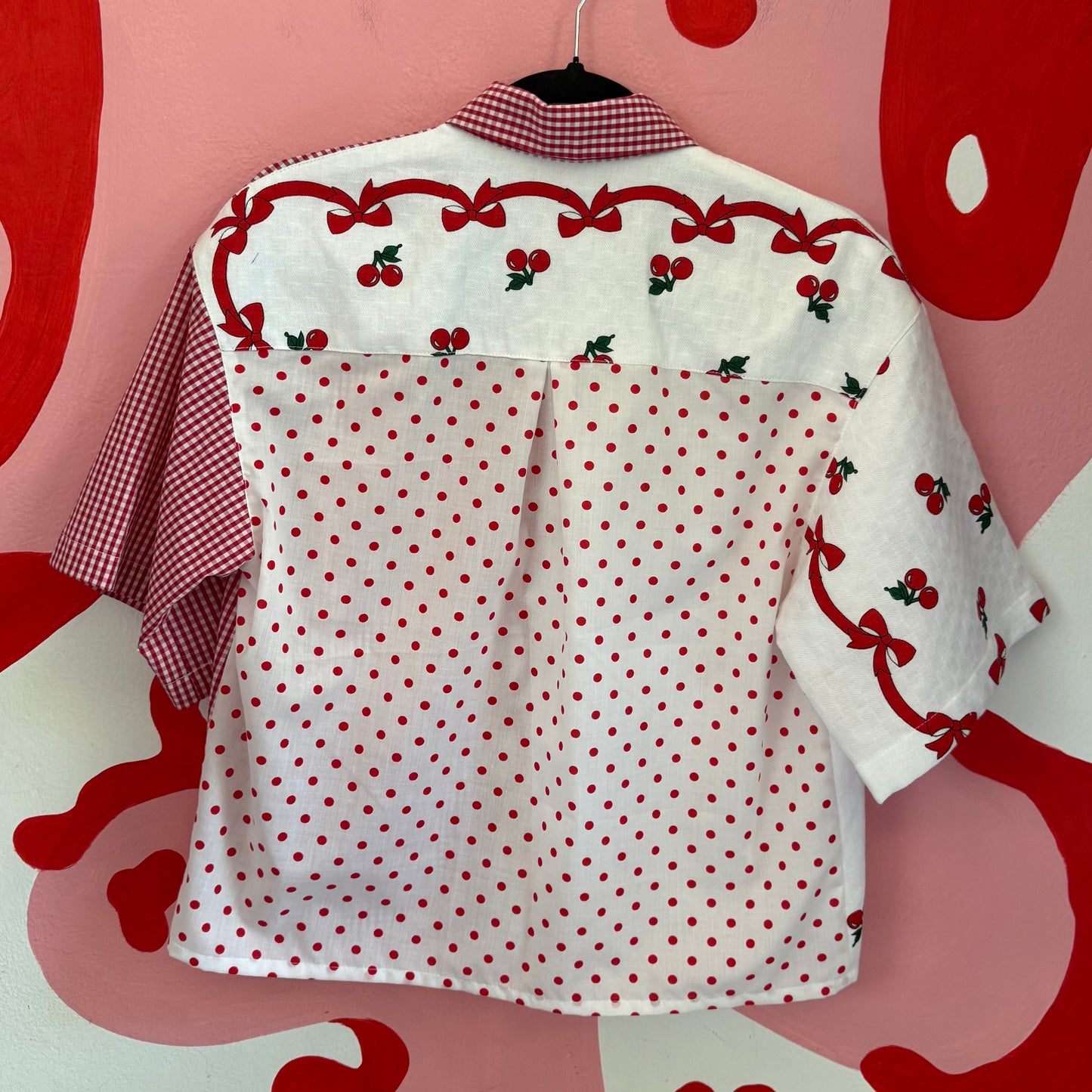 'Cherry - Cola' Button-Up / S