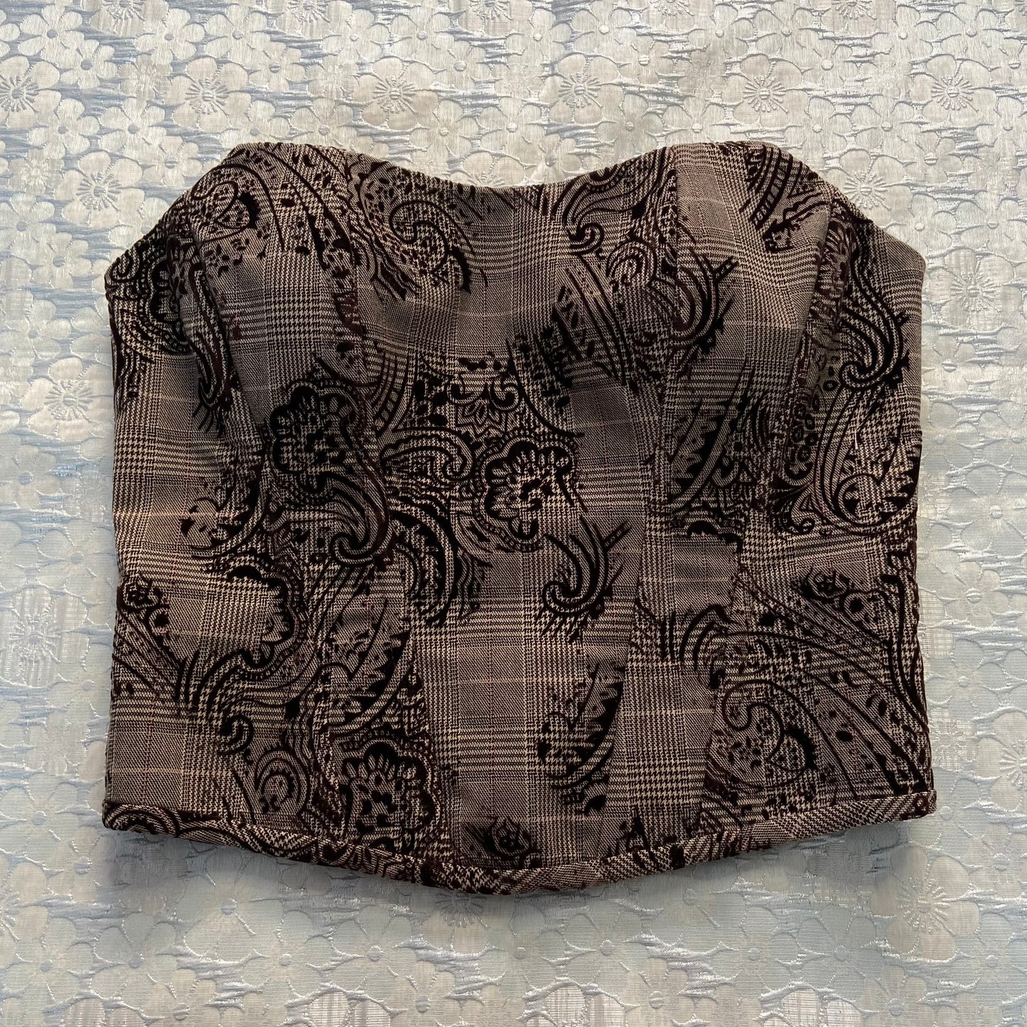 70’s Wool Corset & Mini Skirt Set