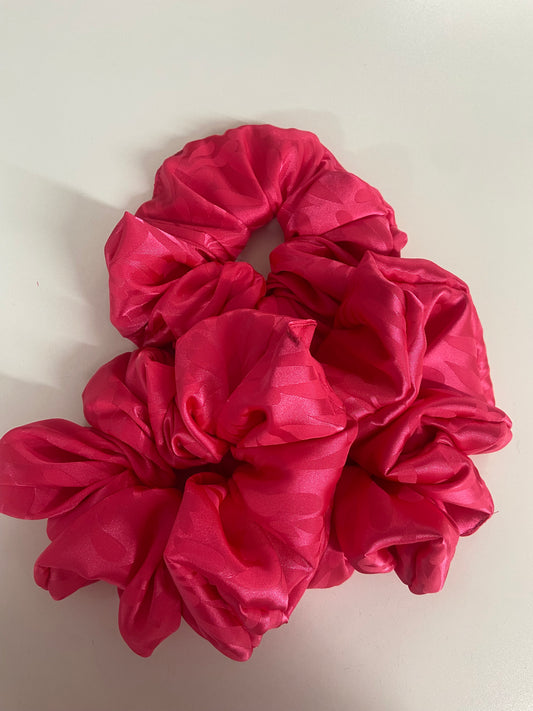 Fuchsia Satin XL Scrunchy