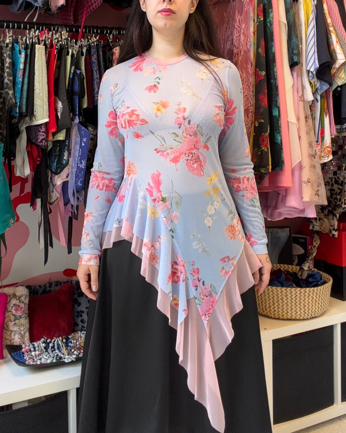 ‘Pin’ Frill Top