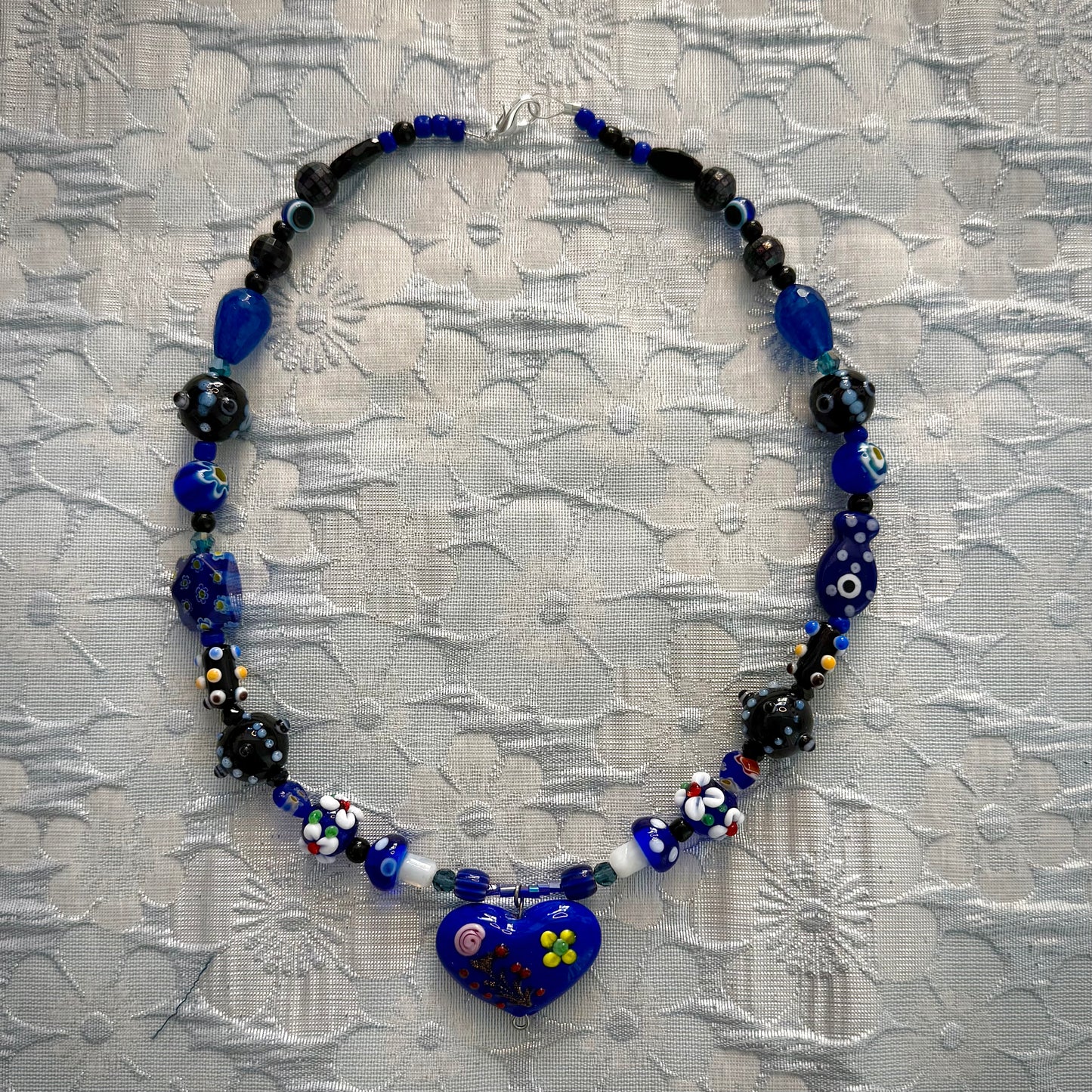 Blue Murano Heart