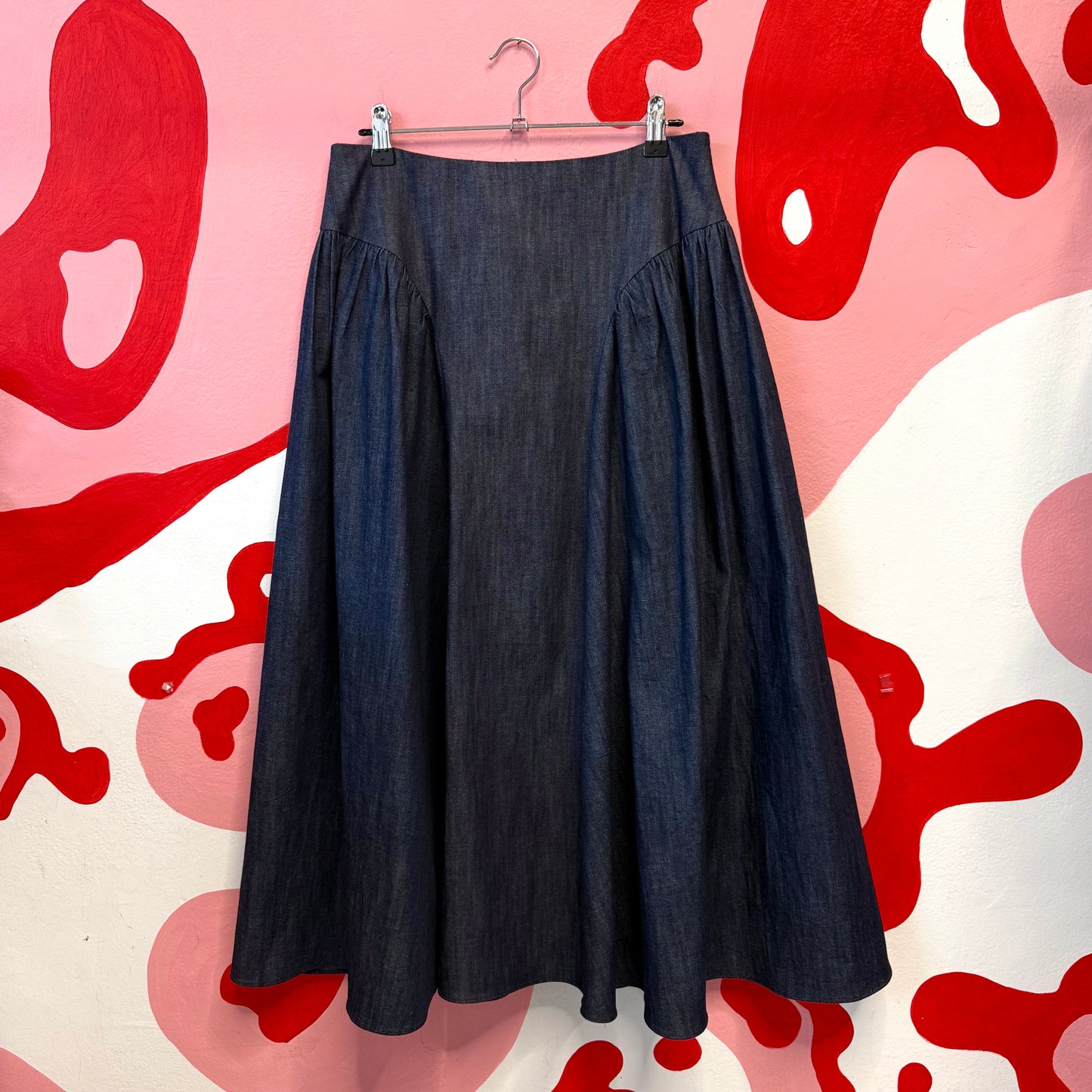Denim Midi Skirt