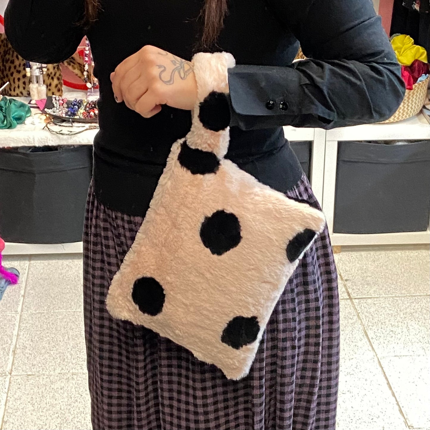 Pink Polka Dot Pouch