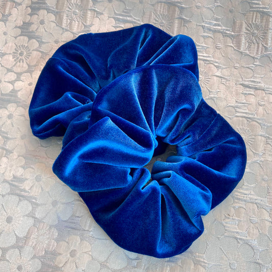 Deep Sea Velvet Scrunchy