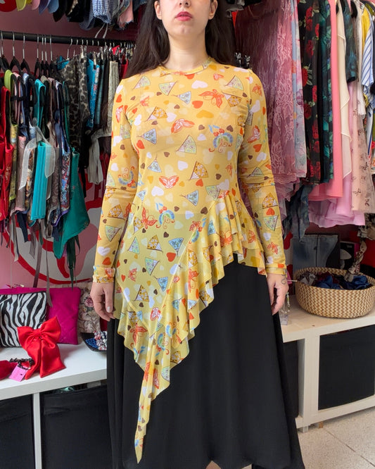 ‘V. Maim’ Frill Top