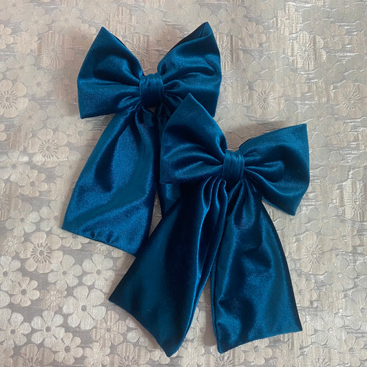 Blue Velvet Bow