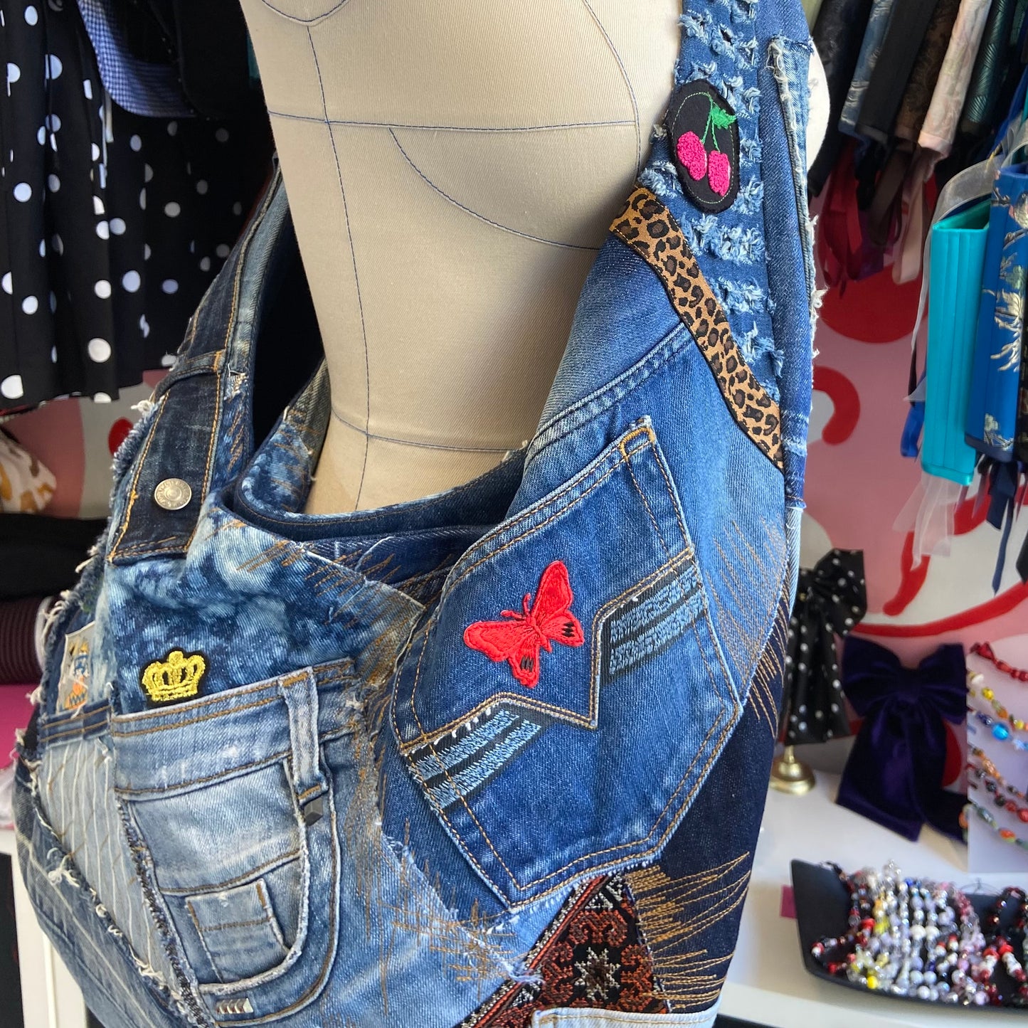 Reworked Jeans Oversized Tote