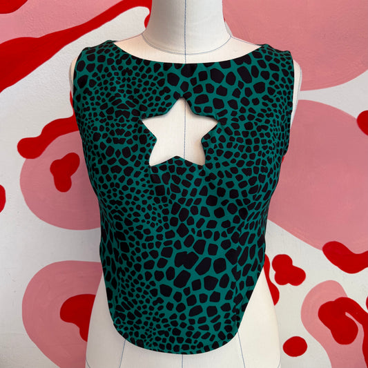 Green Zebra Star Top