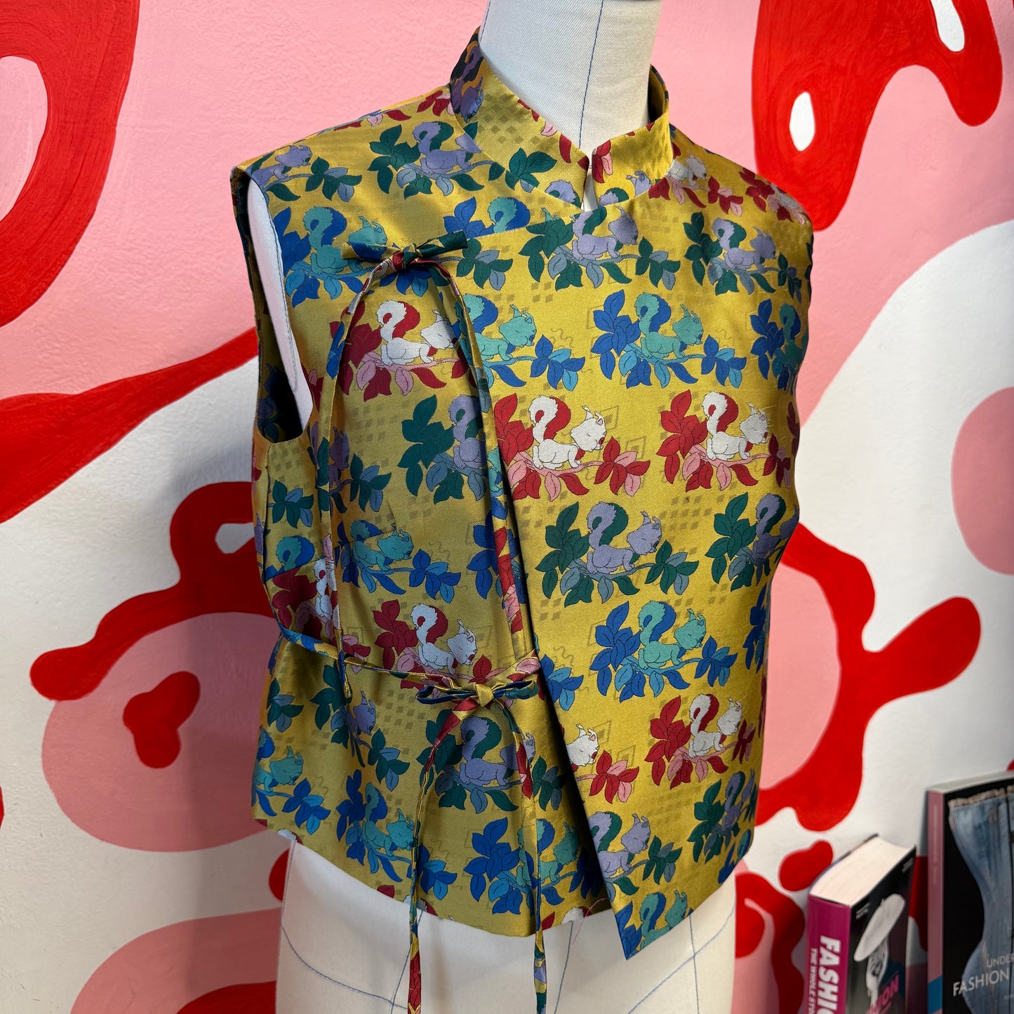 Chinese Silk Asymmetrical Vest