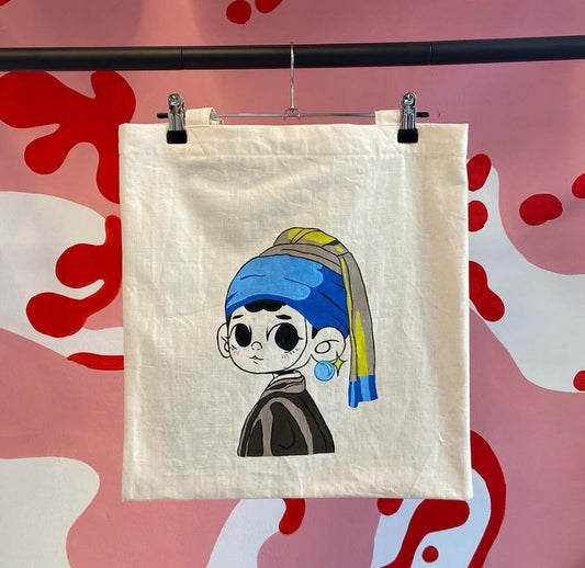 "Girl with a Pearl Earring" Tote