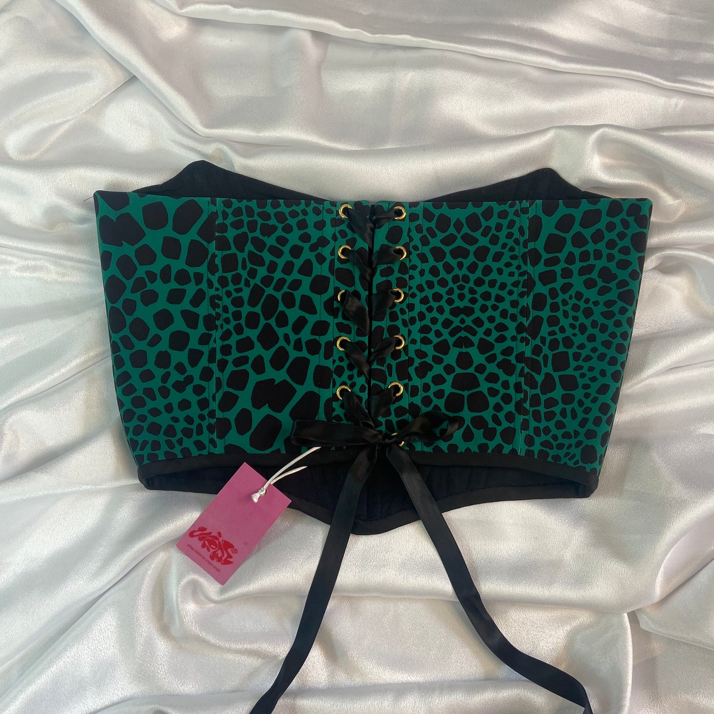 Green Patterned Corset