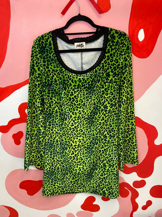 Neon Leo Velvet Dress