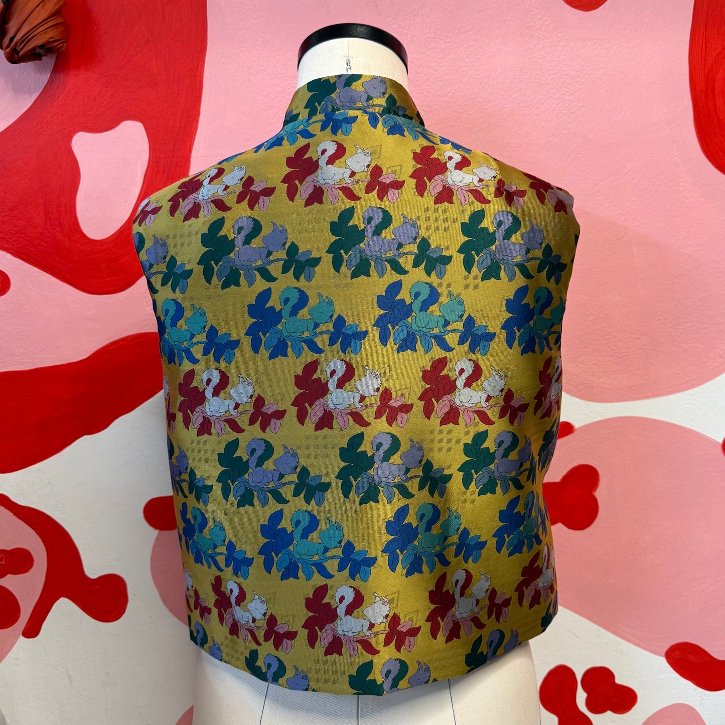 Chinese Silk Asymmetrical Vest