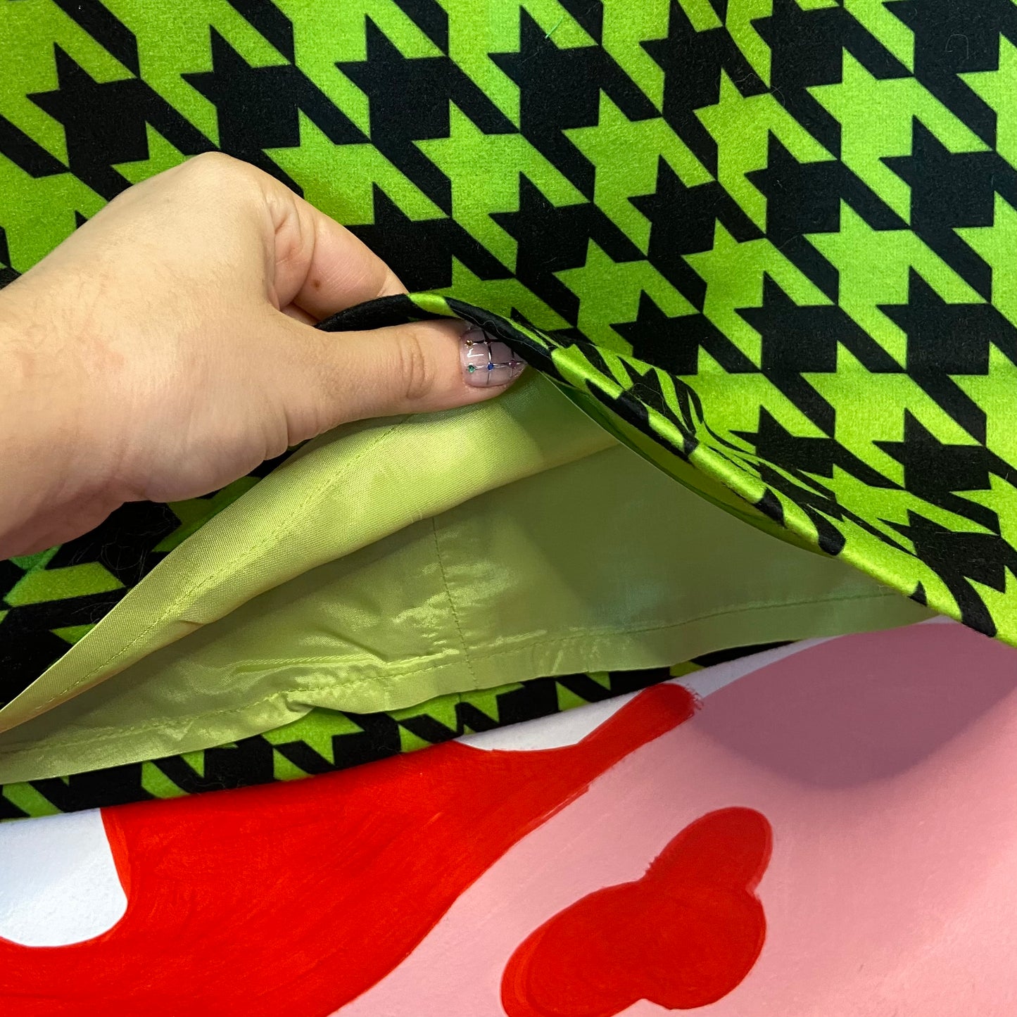 ‘Green Hollywood’ Mini Skirt