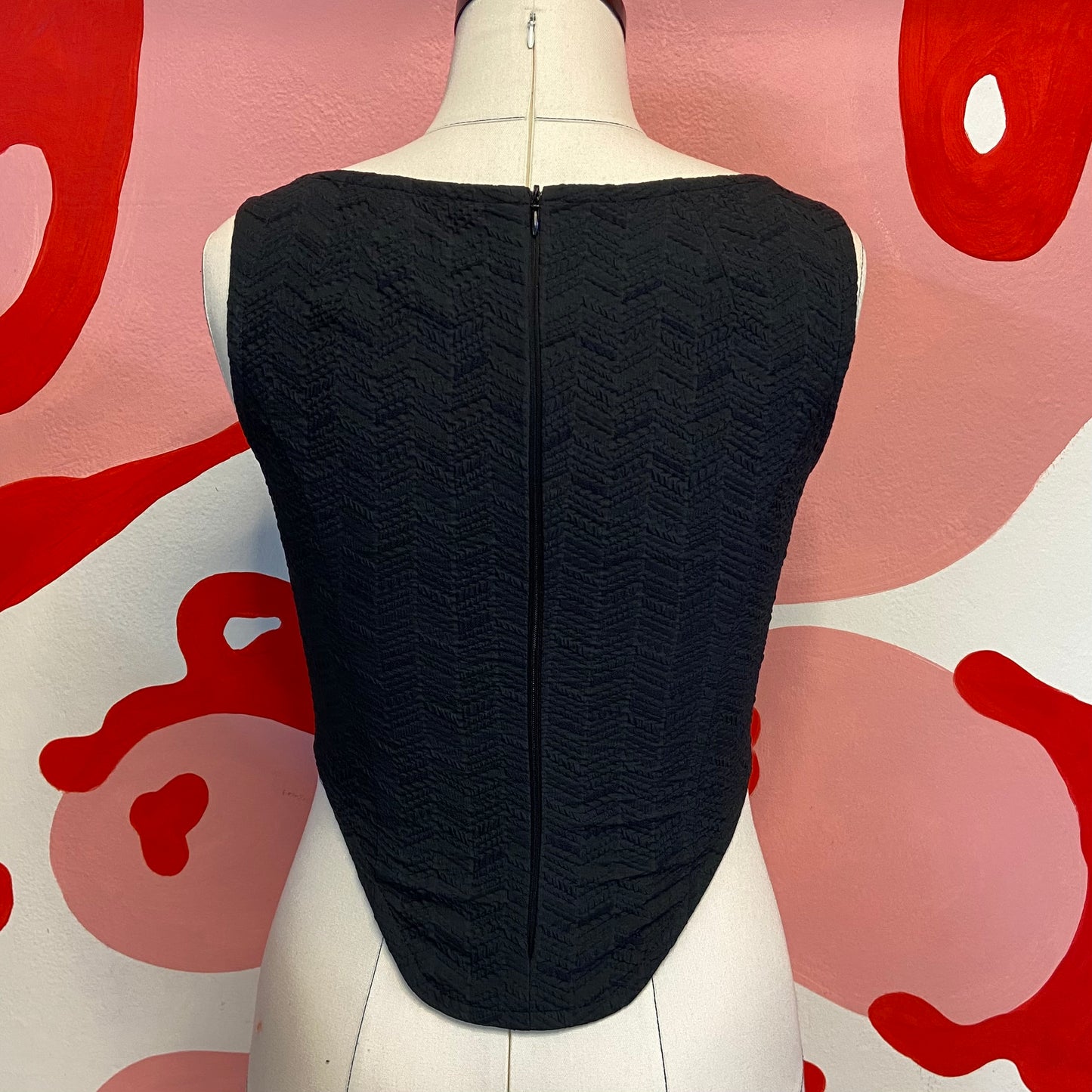 Puffy Black Star Top