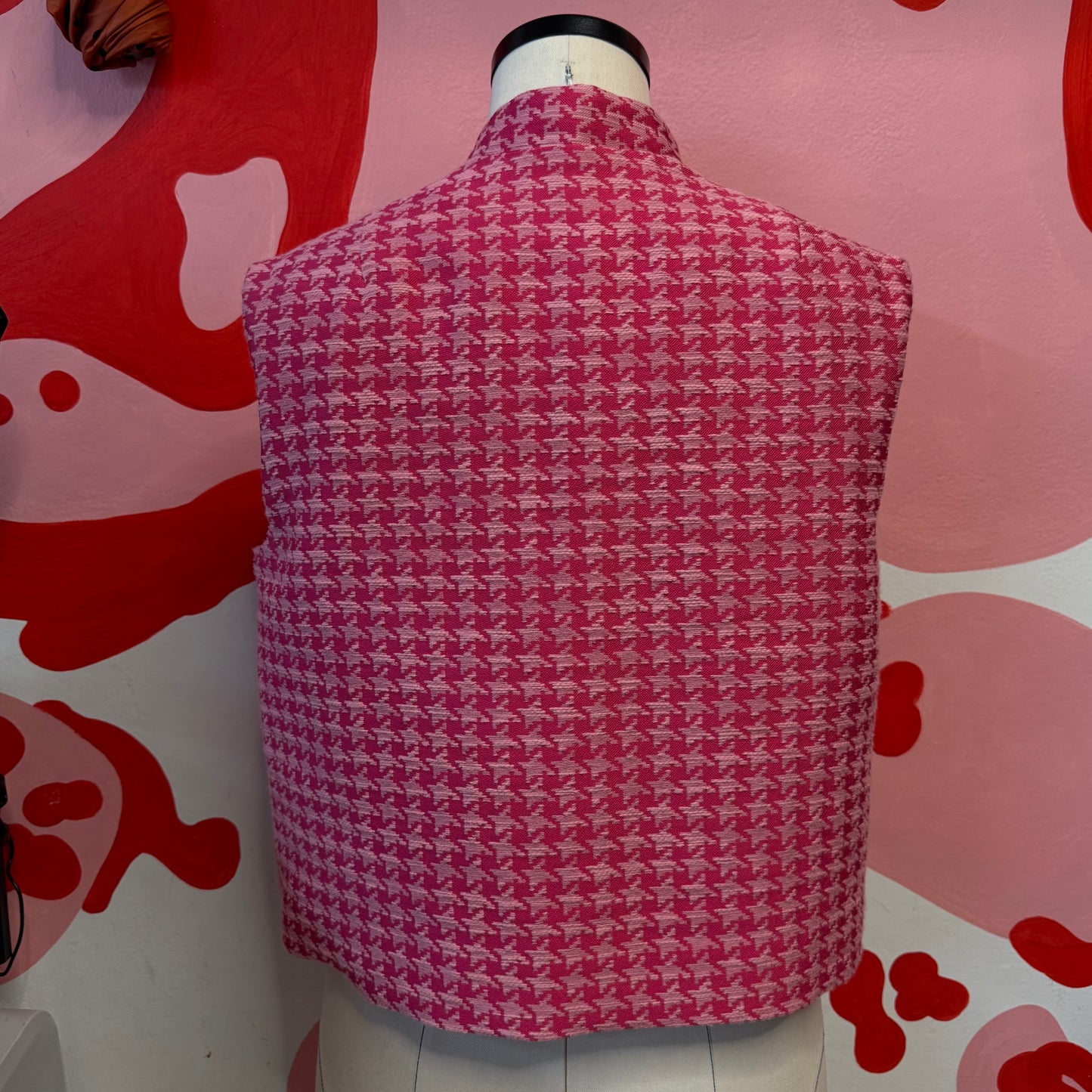 Pink Asymmetrical Vest