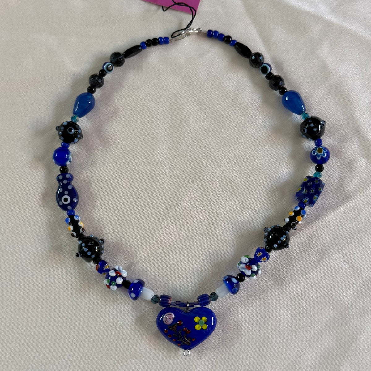 Blue Murano Heart
