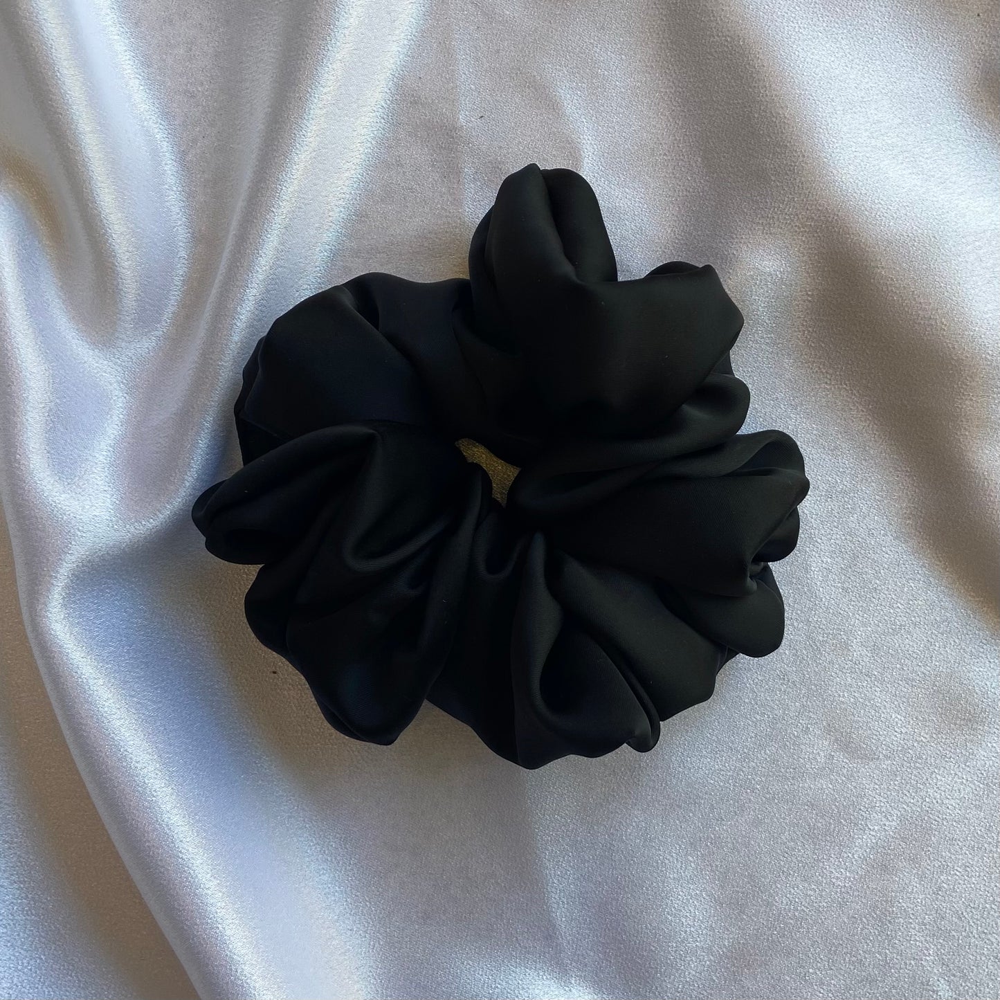 Black Satin Scrunchy