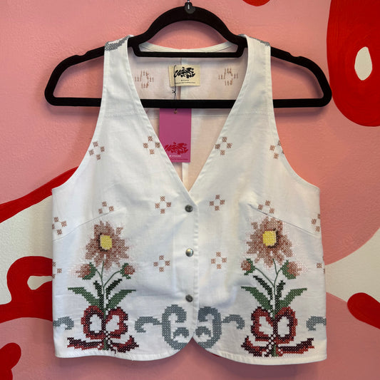 Flower Stitched Vest Vol.1