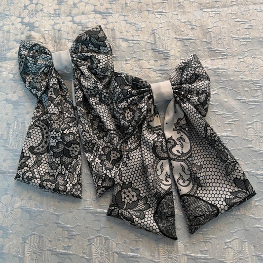 Lace Satin Bow