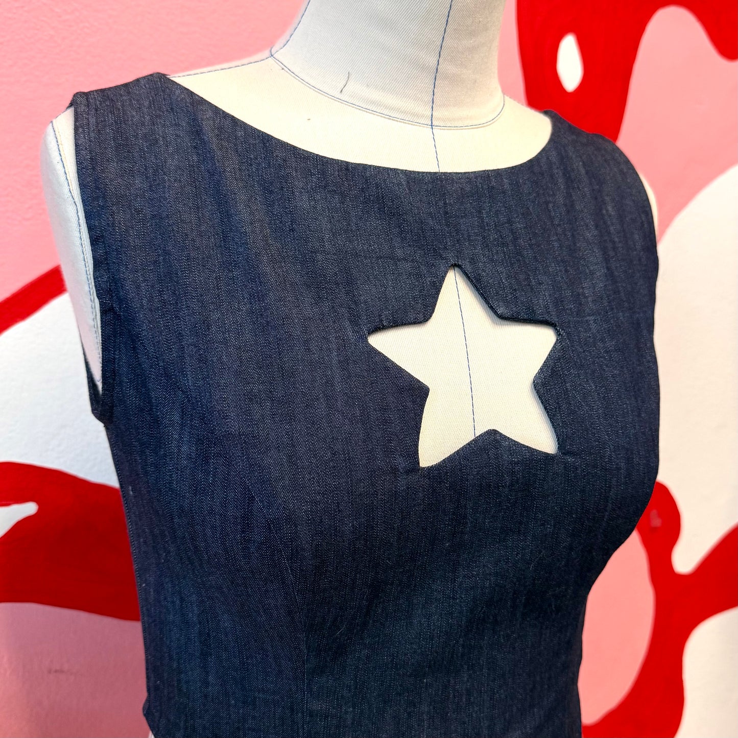 Denim Star Top