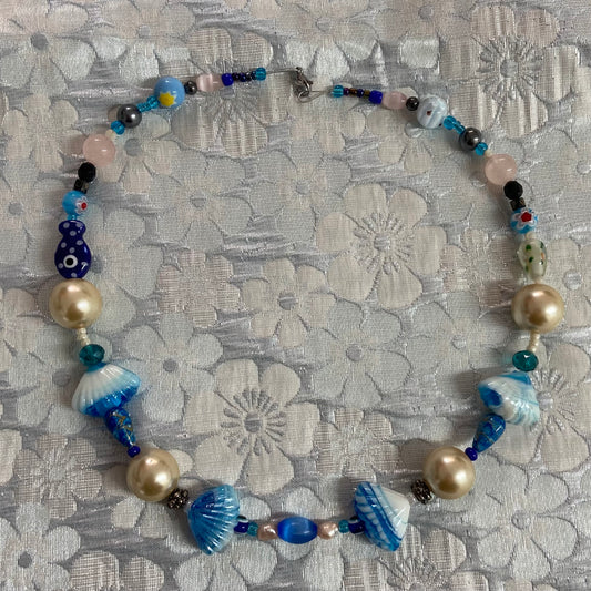 “Blue Shells” Necklace