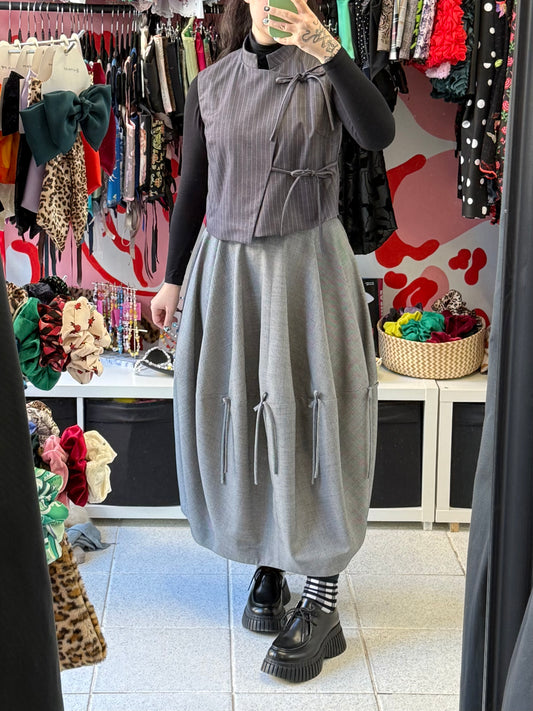 Checkered Tulip Skirt