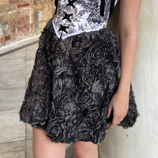 ‘Cloudy Flower Dream’ Mini Skirt