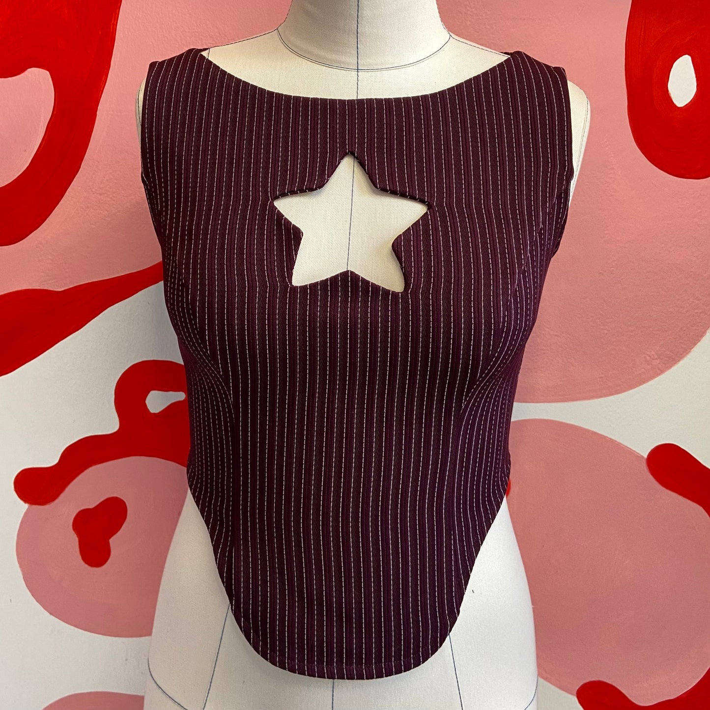 ‘Burgundy’ Star Top