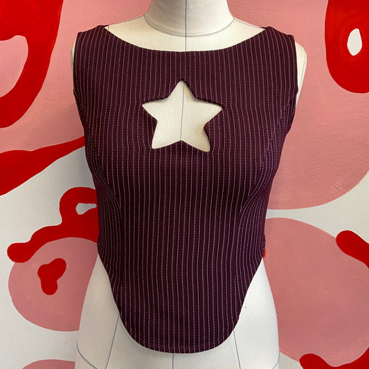 ‘Burgundy’ Star Top