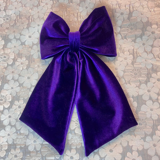 Mauve Velvet Bow