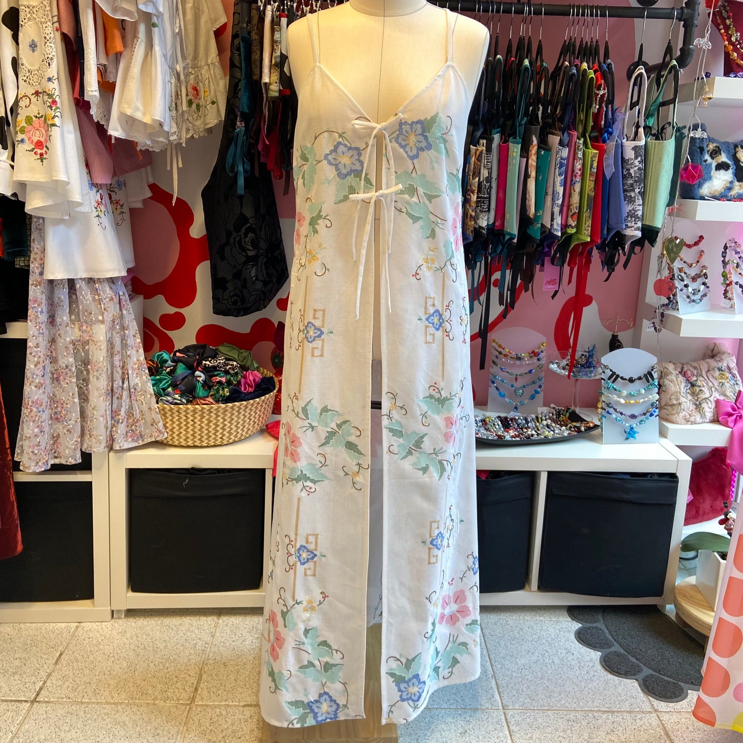 Flower Stitched Summer Top