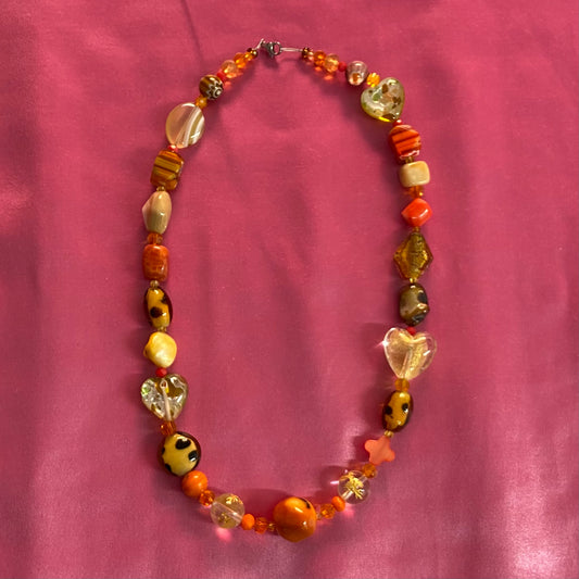 Orange Murano Necklace