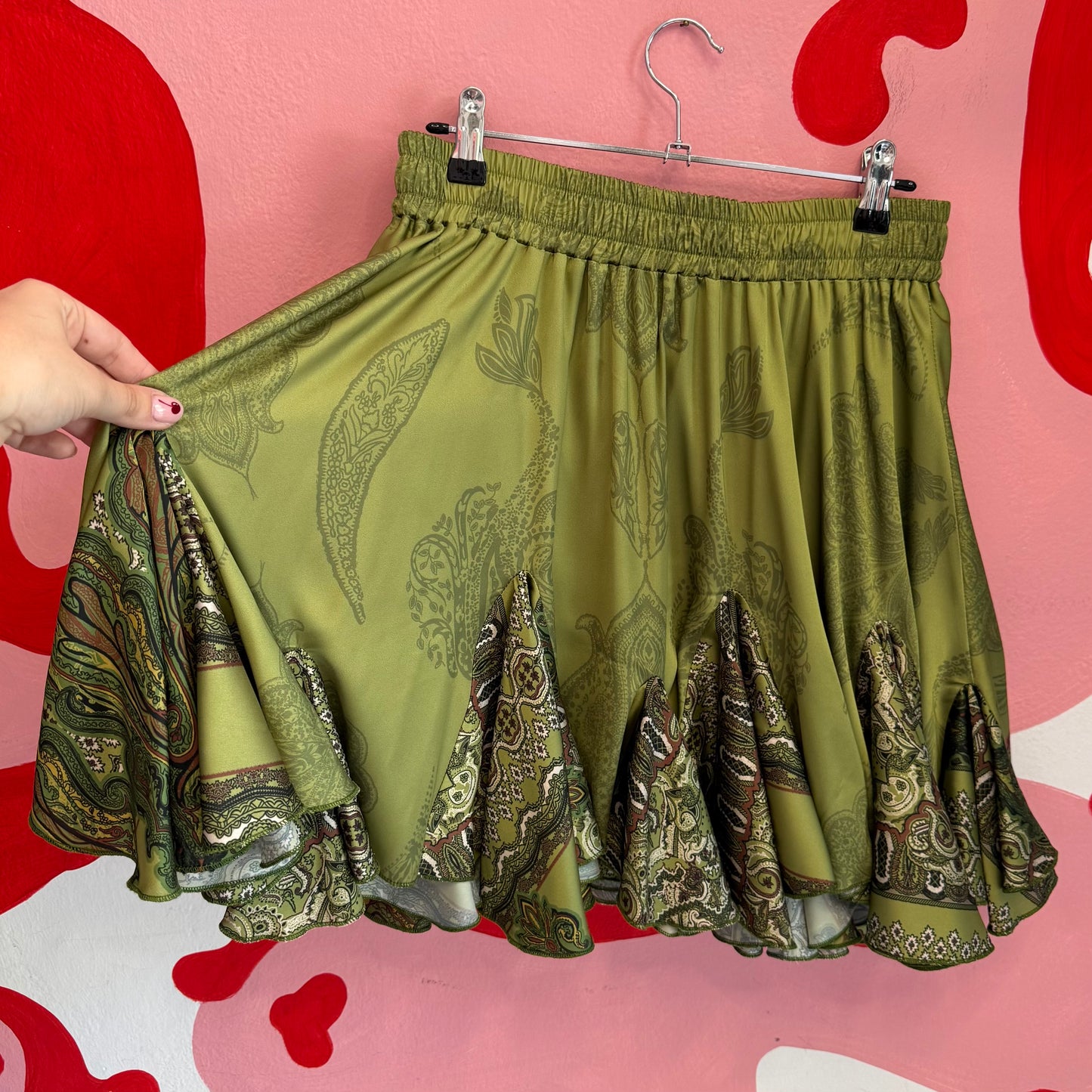 Flowy Green Skirt