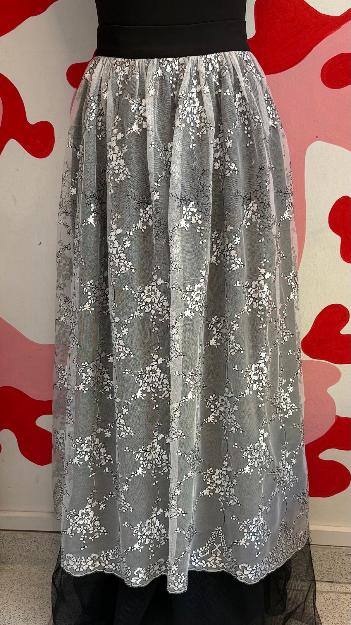 Midi Lace Skirt