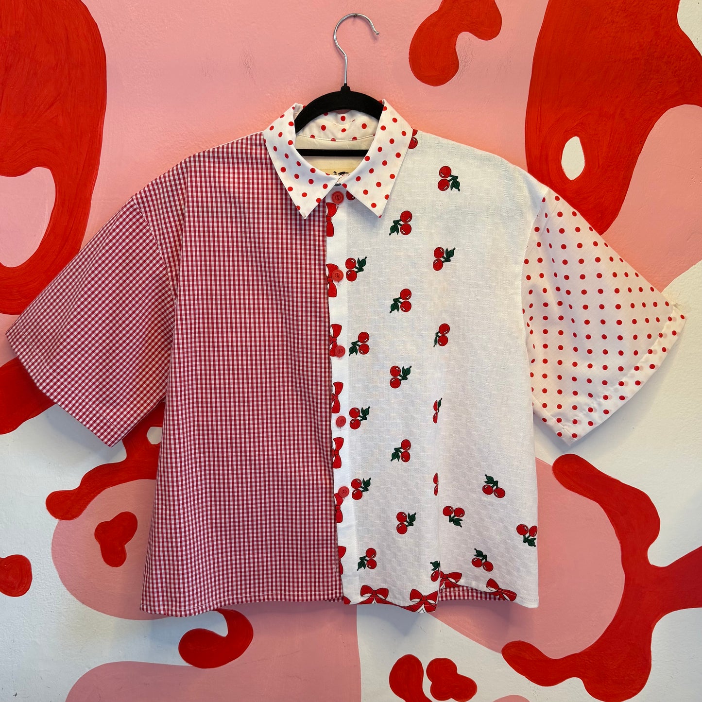 'Cherry - Cola' Button-Up