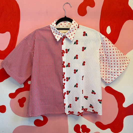 'Cherry - Cola' Button-Up