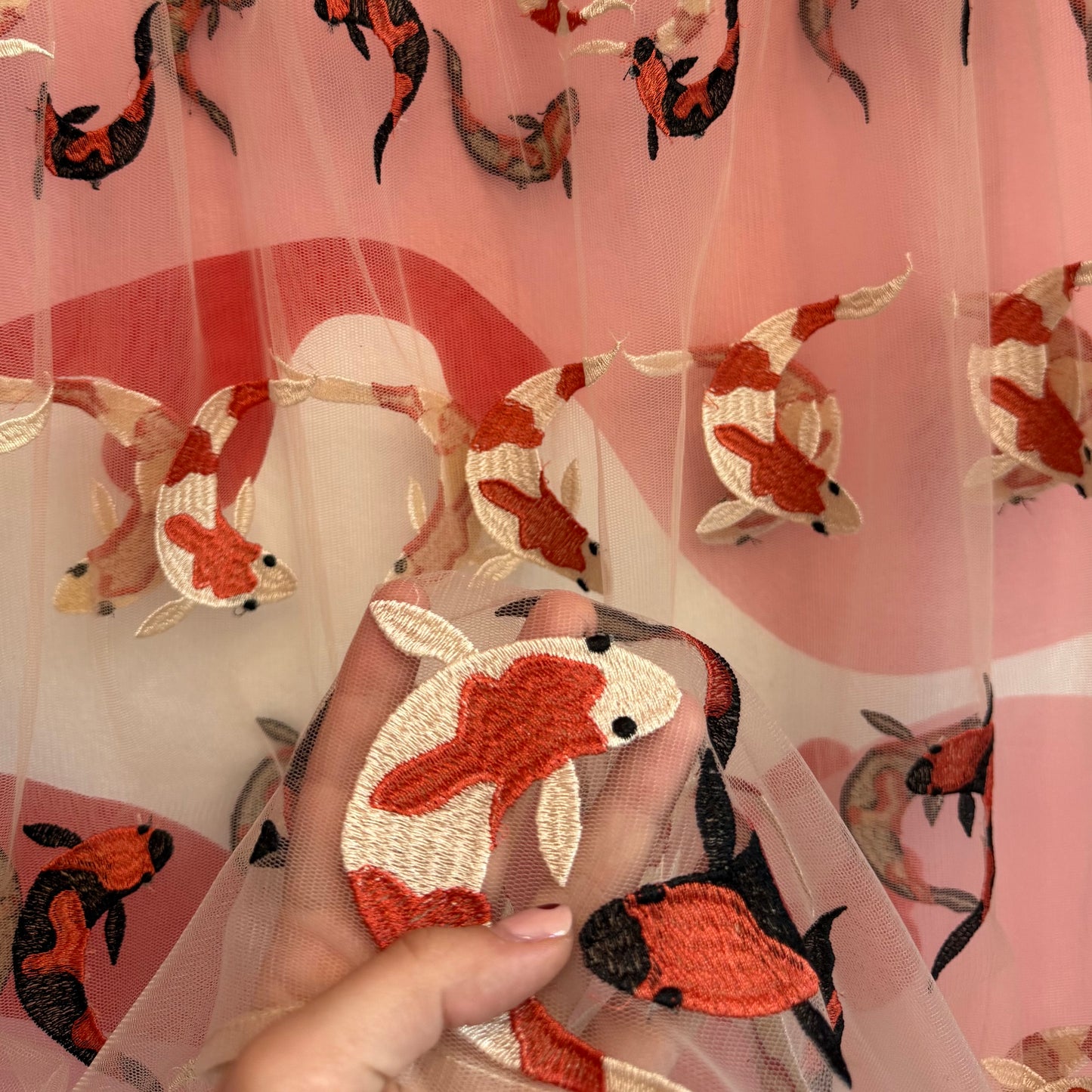 Embroidered Koi Fish Skirt