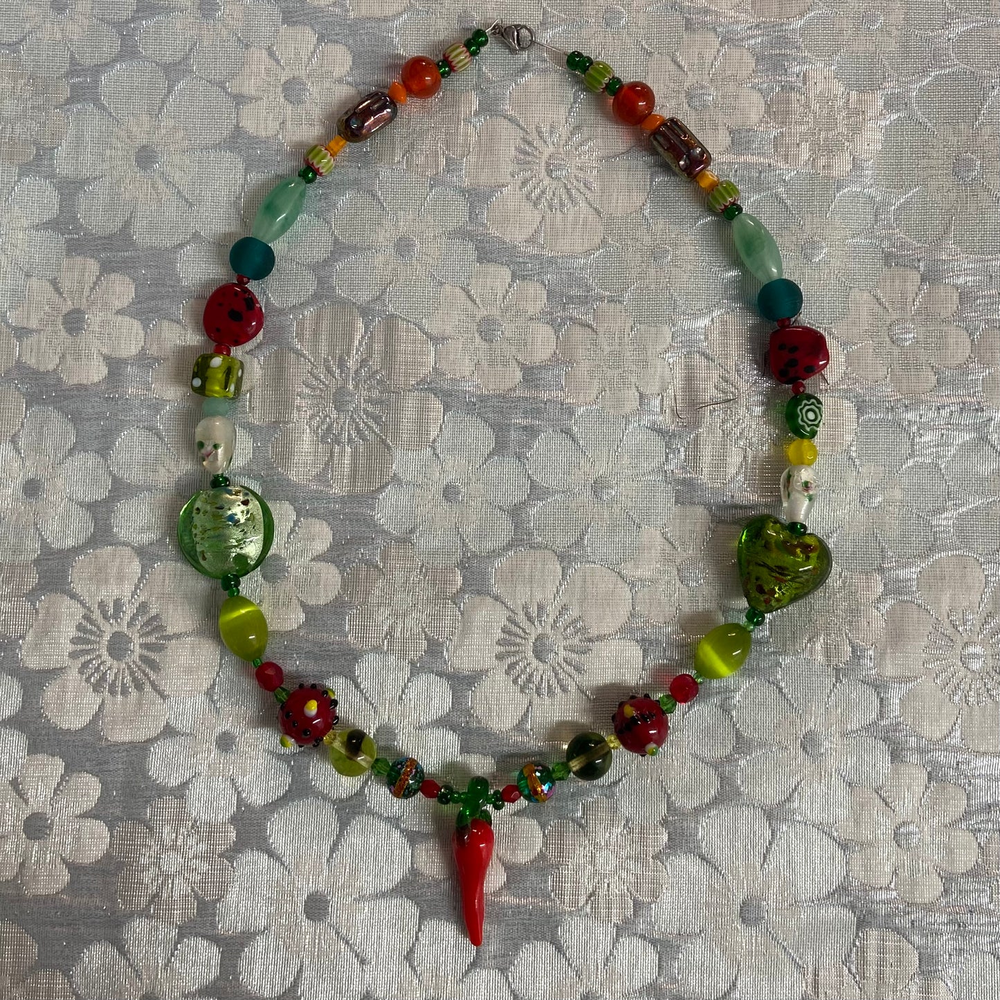 Glass Pepper Necklace