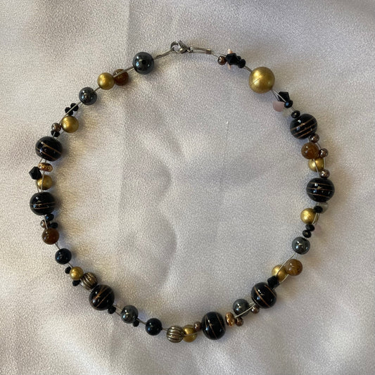“Coal & Gold” Necklace