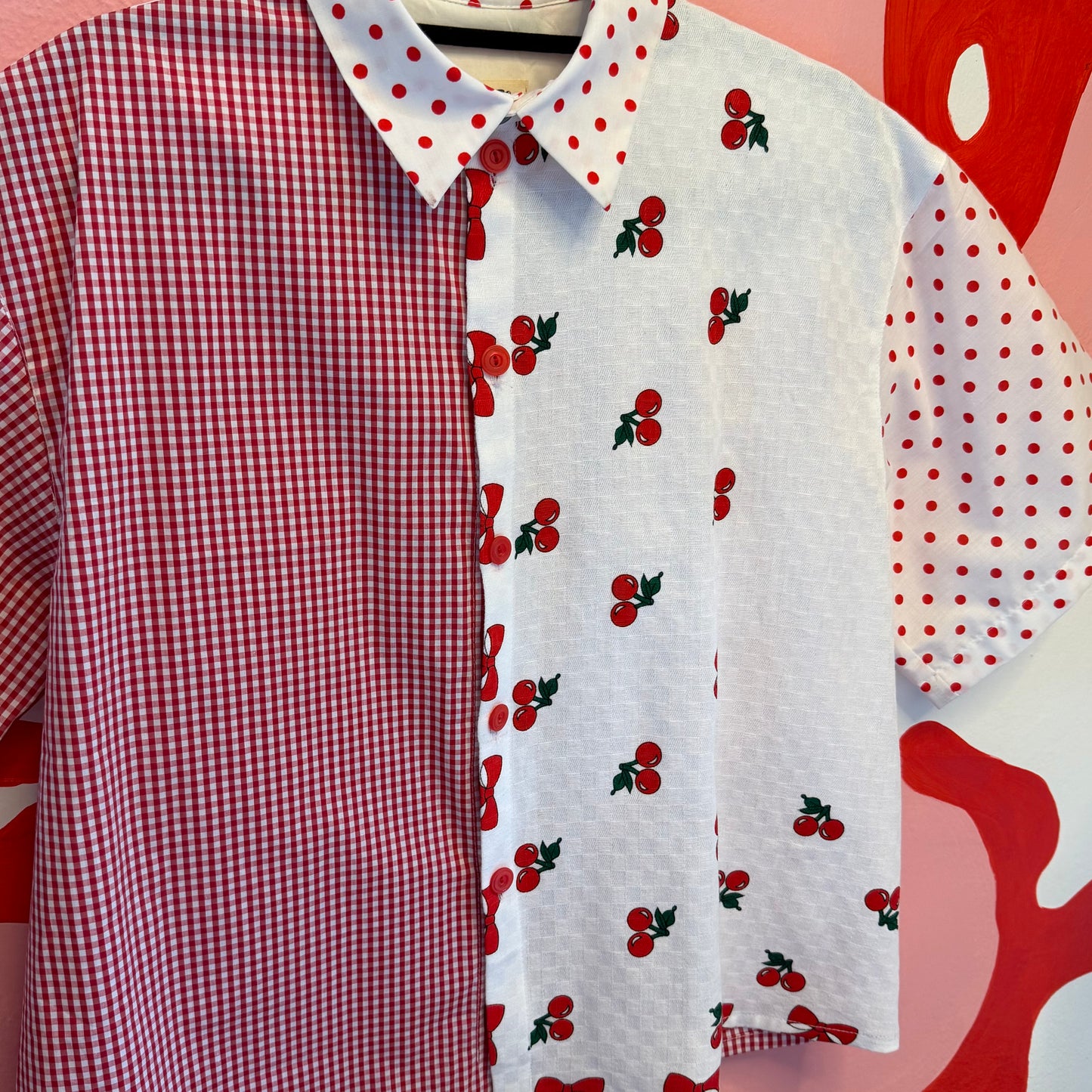 'Cherry - Cola' Button-Up