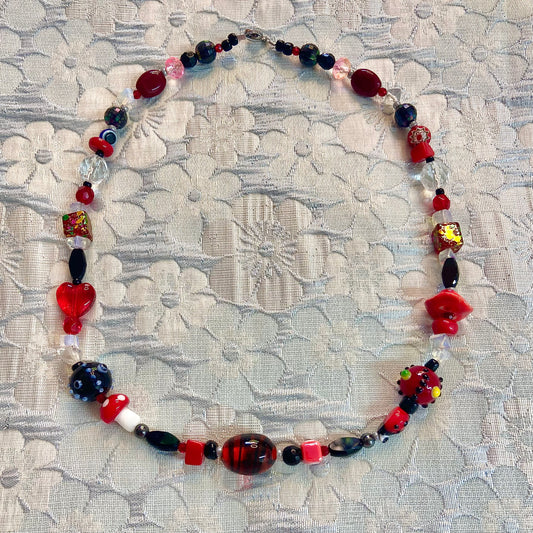“Dark Red” Necklace