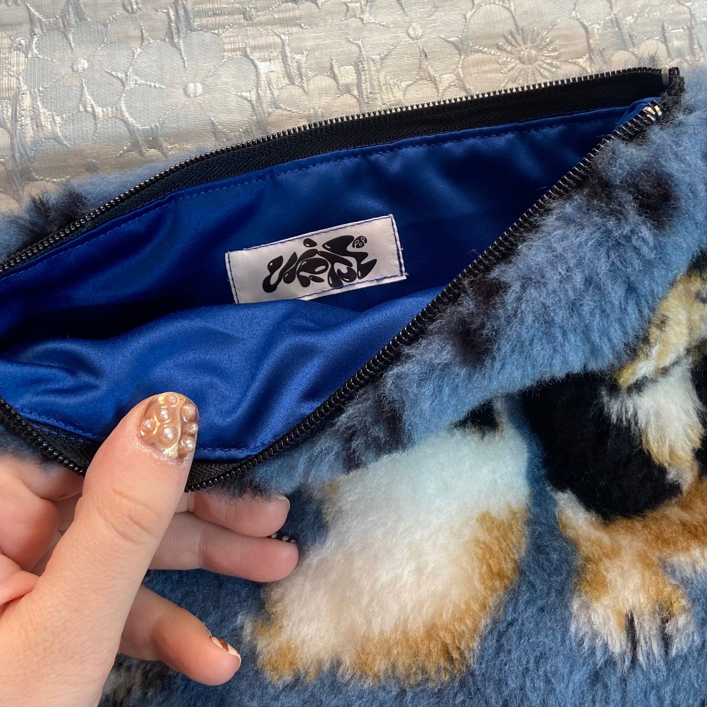 “Doggies Hanging Out” Fur Small Bag