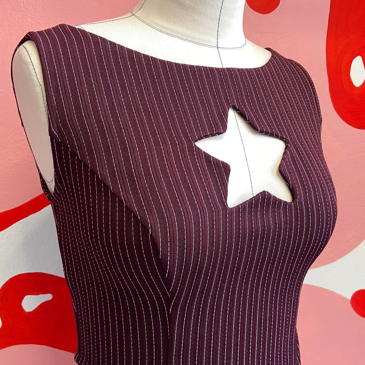 ‘Burgundy’ Star Top